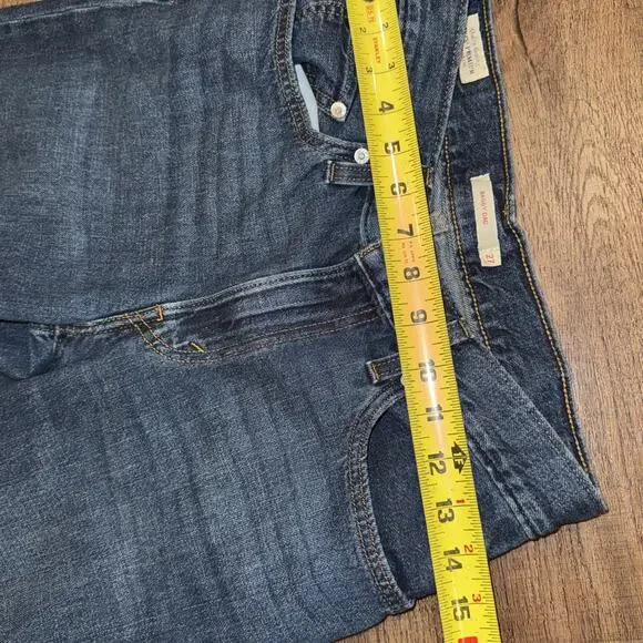 Levi's Premium Baggy Dad Jeans Women's 27 (Fits 28x29) Black Wide Leg Big E - Picture 8 of 11
